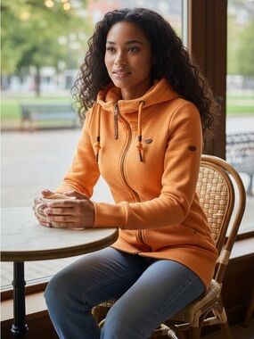 Ragwear women's sweat jacket NESKA PRINT ZIP ( VEGAN )